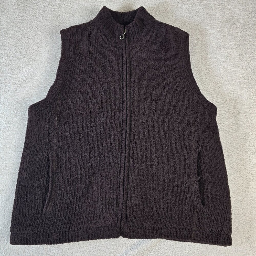 Colorado Clothing Vest Womens Large Brown Quilted Lining Full Zip Chocolate Warm